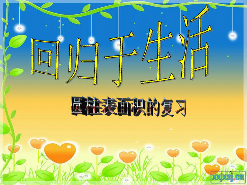 《圆柱横切和纵切-切》ppt课件