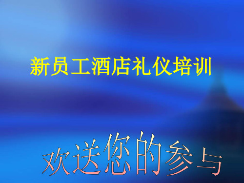 (新人培训-精选范本)=酒店新员工入职礼仪之培训(P13