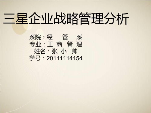 某手机公司企业战略分析.pptx