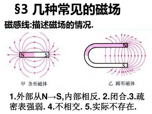 几种常见的磁场PPT课件4 人教课标版