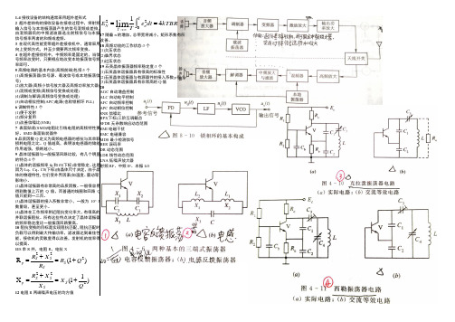 高频电子线路知识点