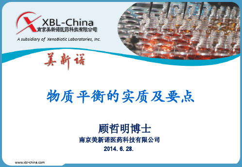 物质平衡的实质及要点