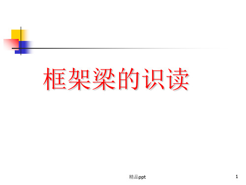 框架梁平法识图PPT课件