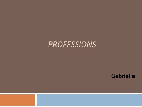 profession-英文各种职业图解PPT课件