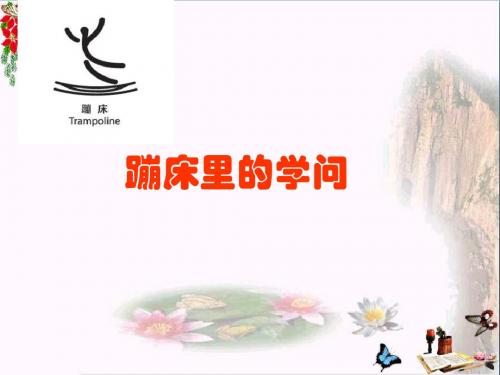 五年级科学上册6.2《蹦床里的学问》 优秀课件2大象版