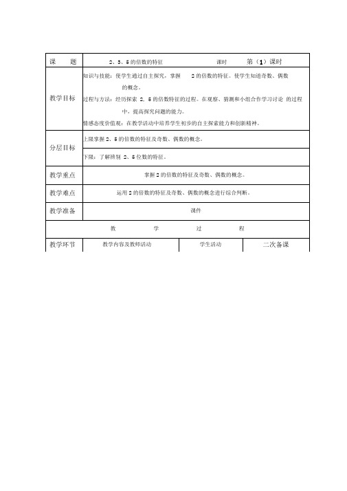 电子备课模板