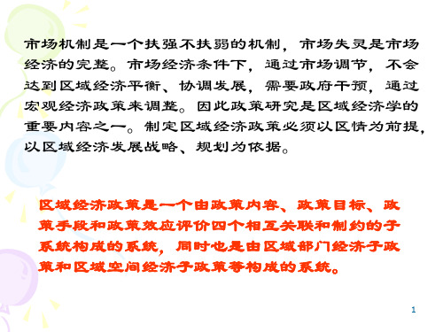 区域经济政策