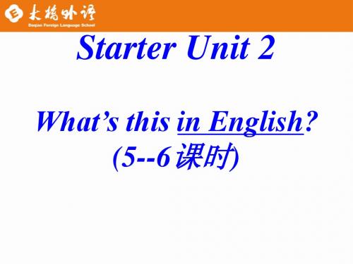 用英语说这是什么
