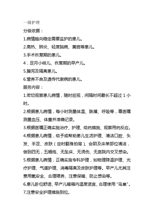 一级护理2