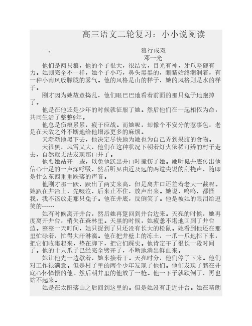 文学类文本阅读(24篇学生版)