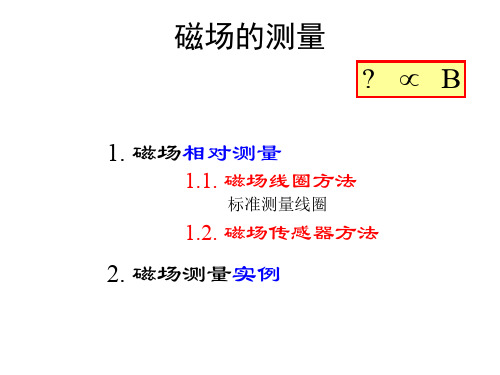 【检测技术】磁场的测量