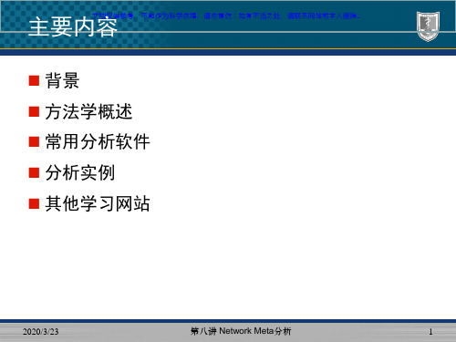 NetworkMeta析课件