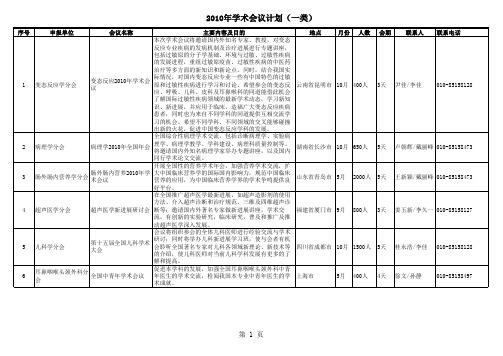 一类学术会议