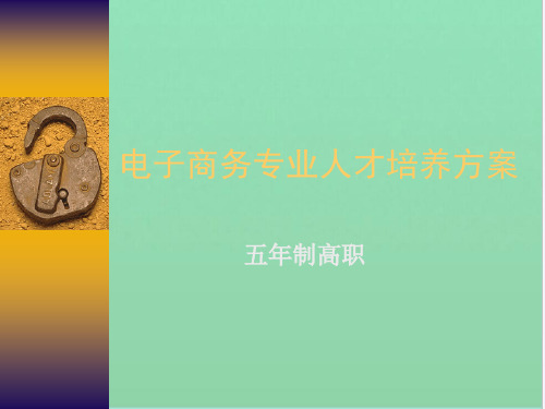 电子商务专业人才培养方案