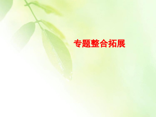 2019-2020学年人民版高中历史选修一课件：5专题整合拓展