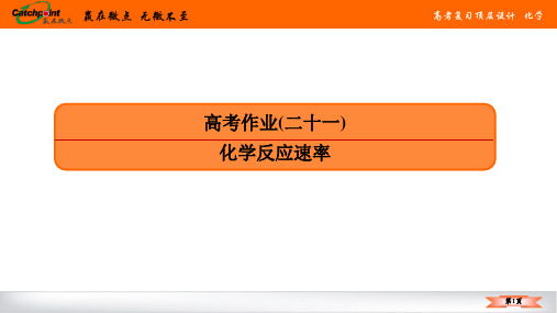 高考作业(二十一) 化学反应速率