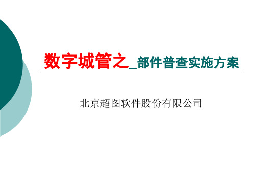 数字城管之_部件普查实施方案.ppt