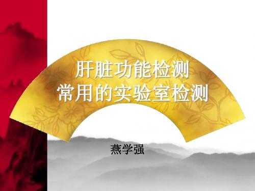 11 诊断学 肝脏功能检测 课件