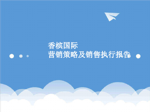 推荐-香槟国际营销策略及销售执行报告79p推广策划方案 精品