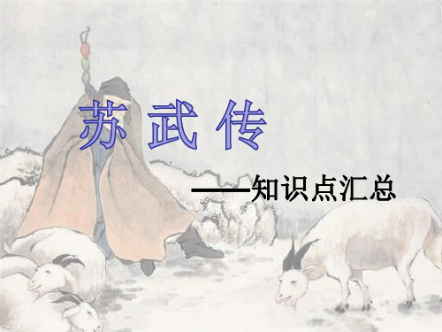 《苏武传》一轮复习课件