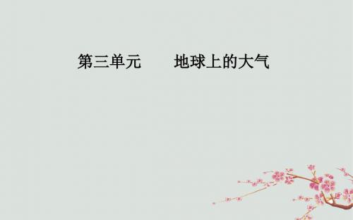 2019高考地理一轮复习第一部分第三单元地球上的大气第2讲气压带和风带课件201810021115