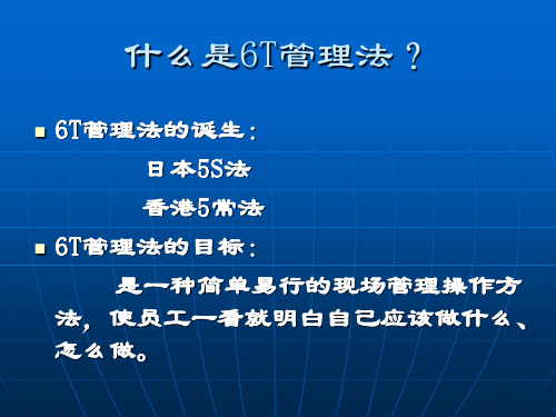 6T管理