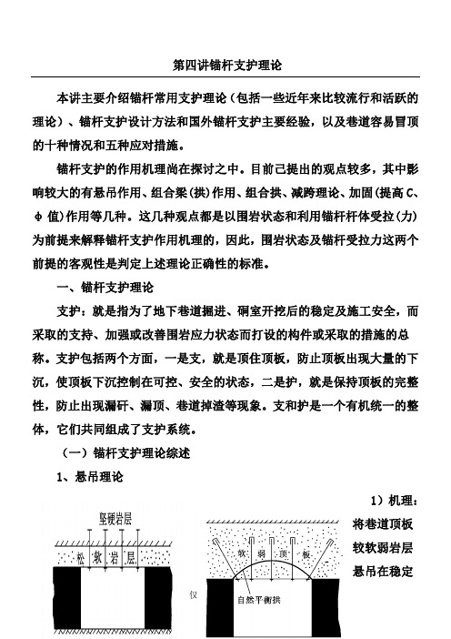第四讲 锚杆支护理论