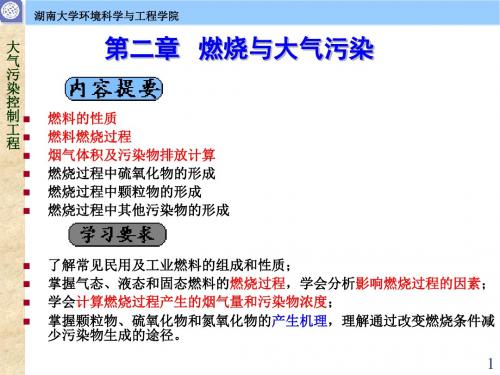 燃烧与大气污染