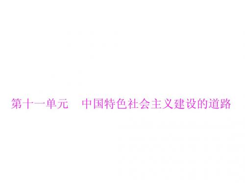 2015高考历史一轮：第21讲 经济建设的发展和曲折(人教版)