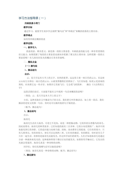 吉春亚：学习方法指导课（一）