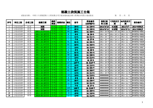 1标施工台账