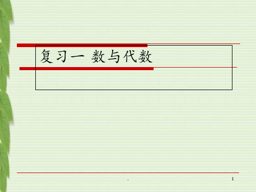 总复习五年级数与代数PPT课件