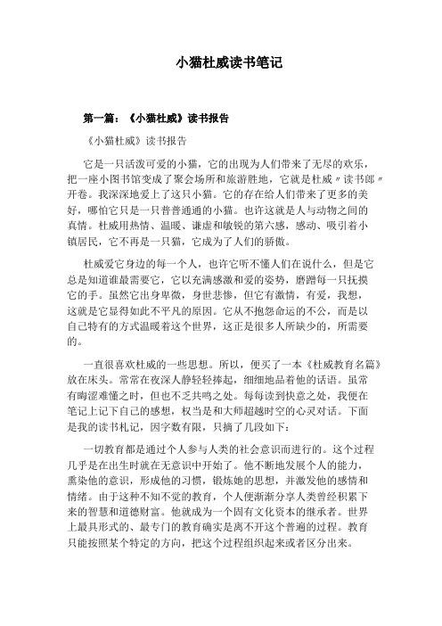 小猫杜威读书笔记