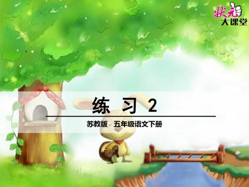 五年级语文下册第二单元练习2优质课课件