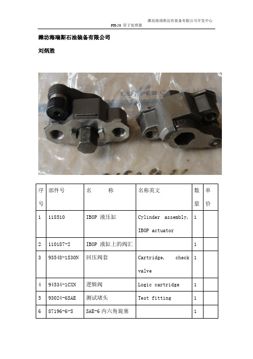 Varco顶驱配件OEM进口IBOP开发北石顶驱配件天意顶驱配件景宏顶驱配件