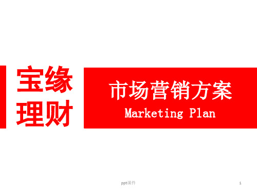 财富营销方案  ppt课件