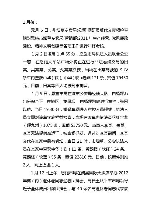 2012大事记