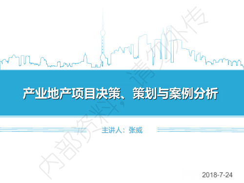 产业地产项目决策 策划与案例分析