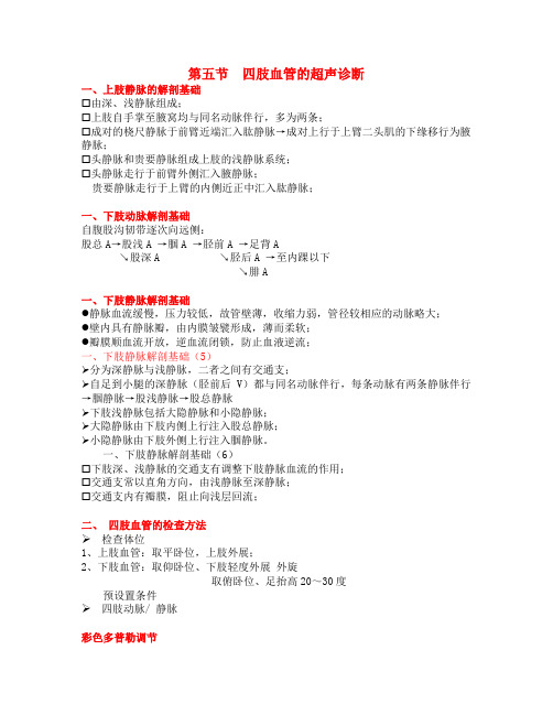 四肢血管超声检查