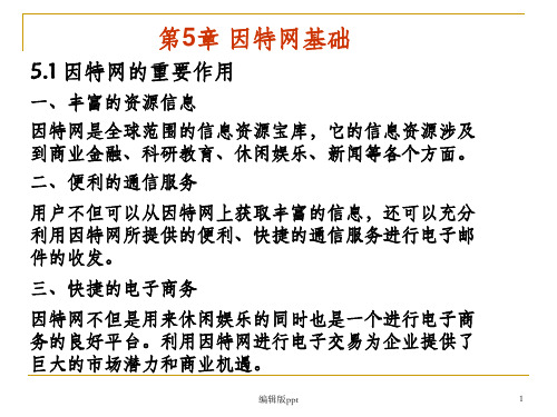 《INTERNET基础》PPT课件
