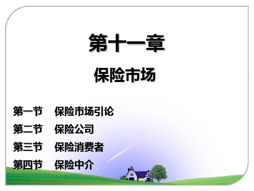 保险学课件第十一章