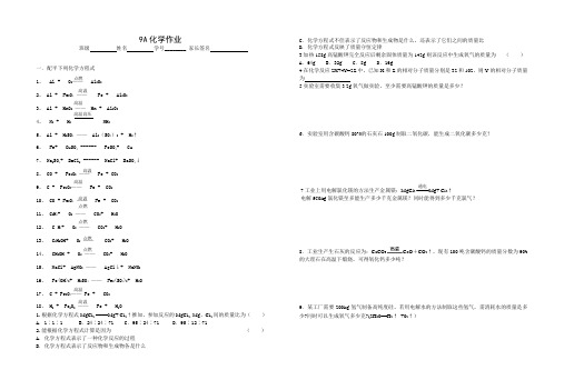 9A化学作业 (5)