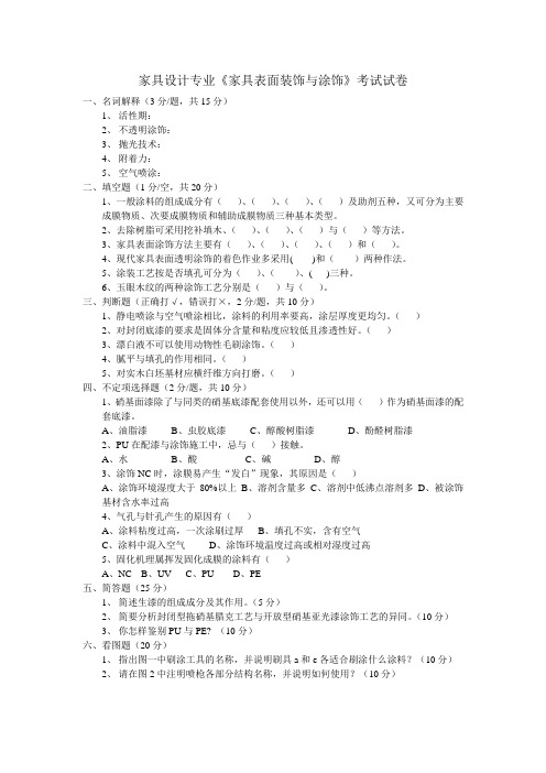 家具表面装饰与涂饰