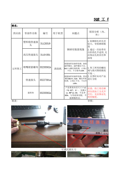 SQE工作日报样本