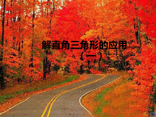 九年级数学下册 第28章 锐角三角函数 28.2 解直角三角形课件