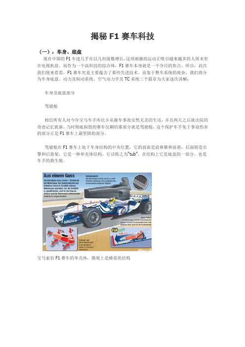 揭秘F1赛车科技