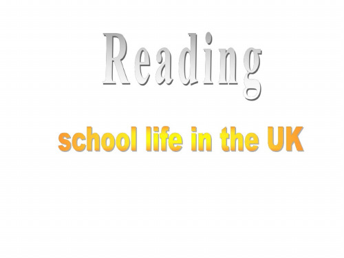 高一英语school-life课件2