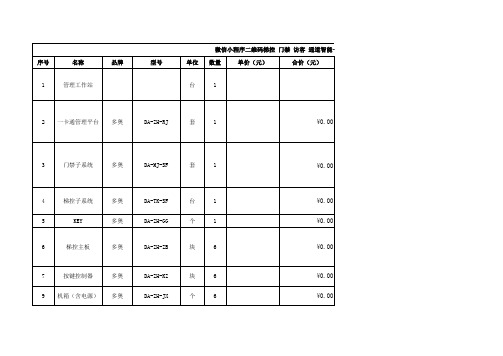 微信小程序二维码梯控 门禁 访客 通道智能一卡通系统报价格式