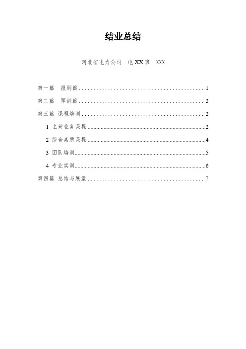 国网技术学院最终总结-河北省