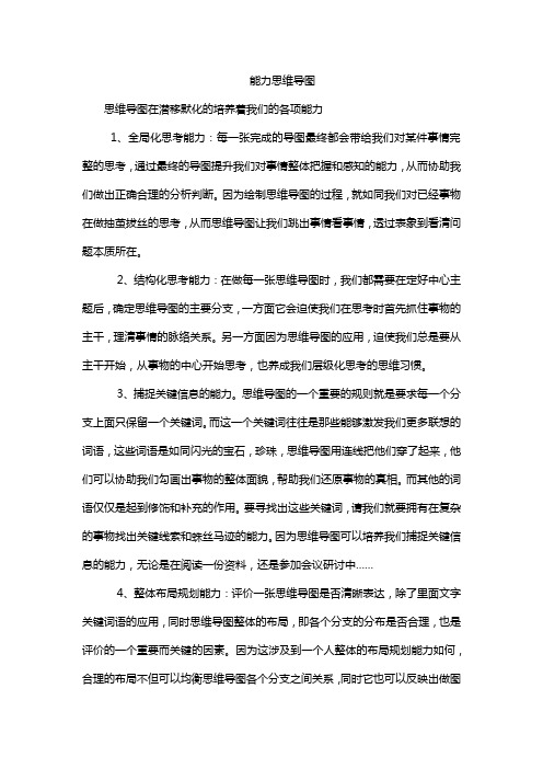 能力思维导图